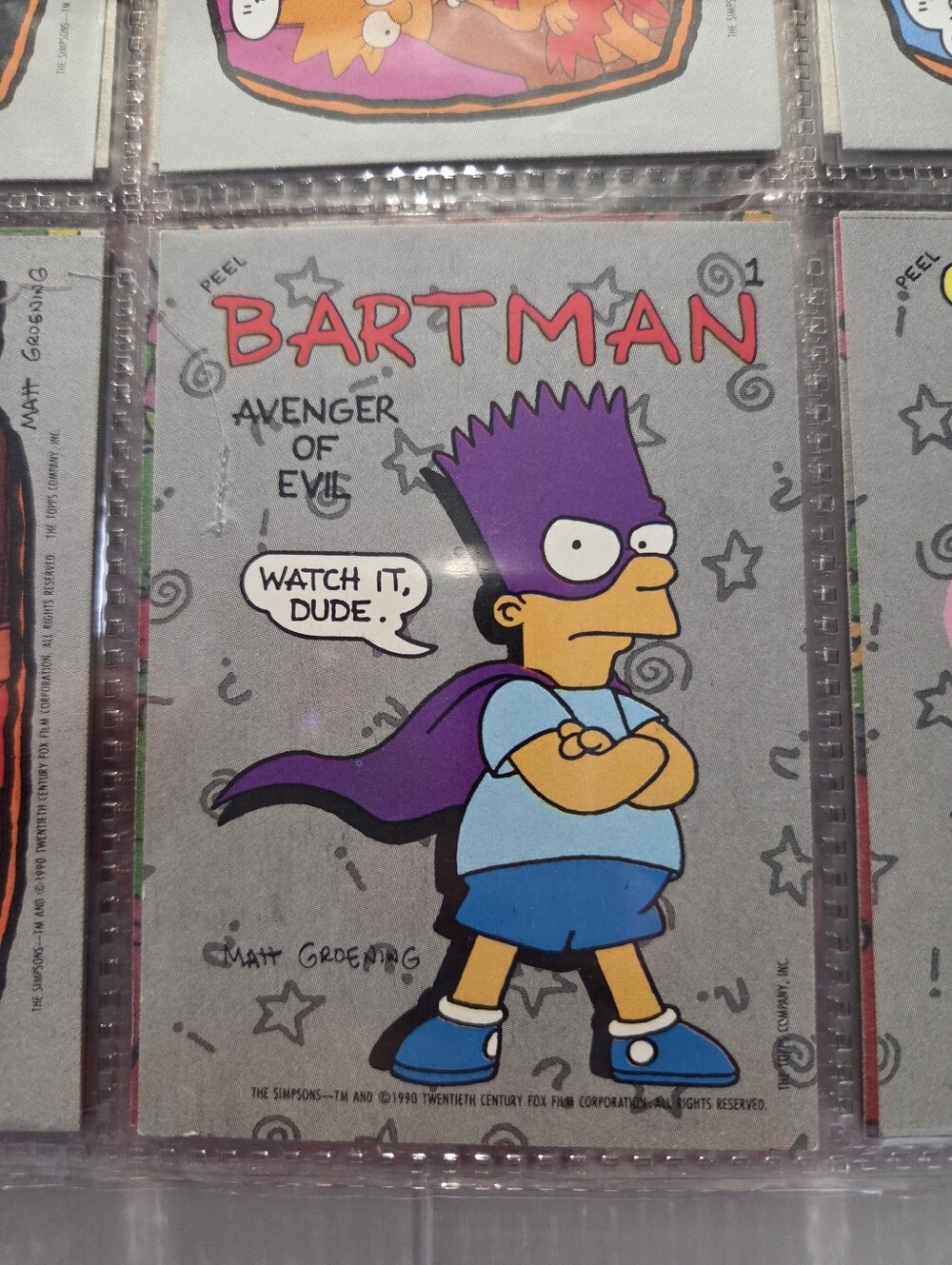 The Simpsons - Vintage 1990 Topps The Simpsons Cards - Complete Set With Extras - Picture 6 of 10